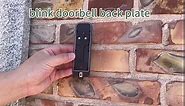 Blink Doorbell Back Plate, Blink Doorbell Mount, Upgrade Metal Retainer Clip Blink Doorbell Backplate Replacement, Blink Doorbell Accessories, Blink Doorbell Mounting Plate with Blink Key Replacement