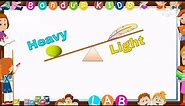 Heavy and Light / Comparison for Kids with Bandu's Kids Lab