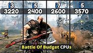 Intel Core I3 3220 vs I5 2400 vs I7 2600 vs I5 3570 | Battle Of Low Budget CPUs!