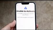 How To FIX Unable To Activate iPhone! (2022)