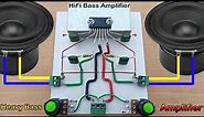 HiFi Simple Powerful Bass Amplifier // How to Make Amplifier Using TDA2616 IC Simple & Powerful