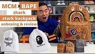 MCM x BAPE Collab Backpack Unboxing and Review