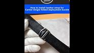 How to install strap for Cartier Single folded deployment clasp| Drwatchstrap
