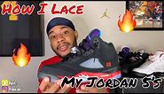 How I Lace My Air Jordan Retro 5’s 🔥👟