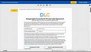 Completing the Private Label Agreement