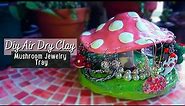 Easy Air Dry Clay Mushroom Jewelry Tray | Air Dry Clay Home Decor