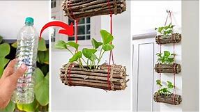 How make amazing wooden hanging pot | Hanging plant ideas | DIY hanging planters