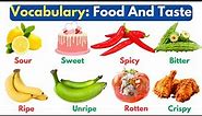 English Vocabulary: Describing Food And Taste in English | Adjectives