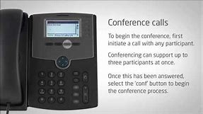 Cisco IP Phone SPA504G - Conference Calls - Video Training