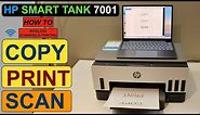 How To Copy Print & Scan With HP Smart Tank 7001 Printer?