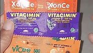 Vitamin C tablet Hisap | XonCe Vitacimin Vicee | 500 mg | Asam Askorbat | Ascorbic Acid