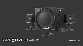 Get connected to Creative T4 Wireless, a wireless 2.1 speaker system with NFC