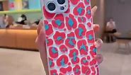 Colorful leopard print iphone 13 pro max phone case