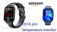 2021 New Smart Watch QS16 pro ,Wearable Temperature Smart Watch Body Temperature Monitor Watch