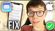 How To Fix iPhone Email Not Working - Full Guide