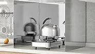 Oil Splash Screen Cover Gas,Anti Splatter Shield Guard Oil Divider Splash Proof Baffle Tool Kitchen Cooking Frying Pan (Size : 40 * 40 * 40CM) : Amazon.com.au: Kitchen & Dining