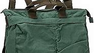 Canvas Backpack for Women Travel Backpack for Men Vintage Bookbag Style for Casual Daypack Backpacks (Green-A)