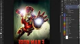 Photoshop Tutorial Making of Iron man Movie Poster