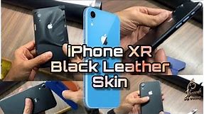 How to Apply Shreesh Wrap Creative Black Leather Skin On iPhone XR