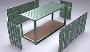 20-foot High Cube Container All Side Access 3D Model