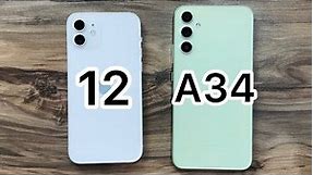 Samsung Galaxy A34 vs iPhone 12