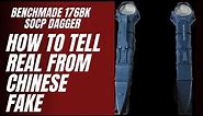 003 Benchmade 176BK SOCP Dagger VS Chinese replica