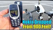 Nokia 3310 Destruction Test - Extreme 900 Feet Drop Test!