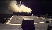 USS Arleigh Burke launches Tomahawk Land Attack Missiles to combat ISIL
