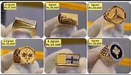 Gold Ring Design for men//Latest gold men ring design with weight and price