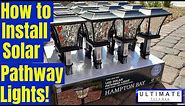 Hampton Bay Solar Lights Install - Set up & Review - Quick & Easy Install!