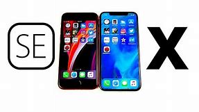 iPhone SE 2020 vs iPhone X Speed Test!
