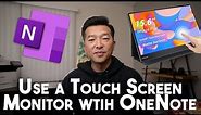 Use a touch screen portable monitor with OneNote. Feat. Wimaxit Portable Monitor