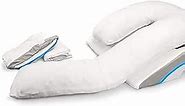MedCline Shoulder Relief Wedge and Body Pillow System, Right or Left Side Sleeping Comfort, Medical Grade, Size Large (5’10 and Above)