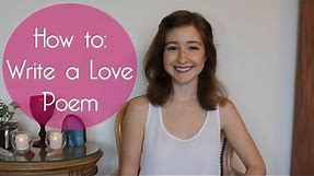 How To Write A Love Poem // Poetry Writing Exercise for Valentine's Day