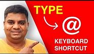 How To Type @ On Apple Keyboard [ MAC ]