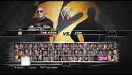 WWE 12- Character Select Screen Including All DLC Pack Roster