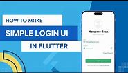 Flutter Login UI Design Tutorial | Email & Password Icons | Password