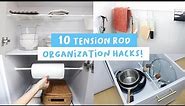 10 Genius Tension Rod Organizing Hacks