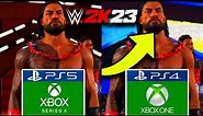 WWE 2K23 XBOX SERIES X VS XBOX ONE COMPARISON!