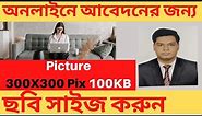 How to Make your photo 300X300 pixel and file size 100 KB