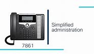 Cisco IP Phone 7800 Series with Multiplatform Firmware