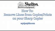 How To Remove Lines from copies/prints on Sharp copier