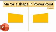 How to mirror a shape in PowerPoint
