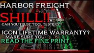 The Truth About Harbor Freight, ICON Warranty, and Tool Testers