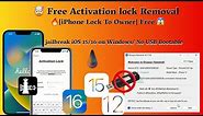 🔥😲🤯 Free Activation lock Bypass/ Remove iphone lock to owner, palera1n Jailbreak with Broque Ramdisk