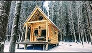 10-minute Off Grid Cabin Build!