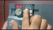 How to factory reset Mitsubishi inverter A700 & A800