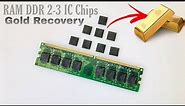RAM DDR 2/3 IC Chips Gold Recovery | Recover Gold From RAM IC | Gold Recovery