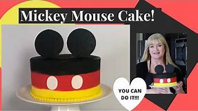 How to make a MICKEY MOUSE CAKE!!! l Beginner Cake Decorating Tutorial