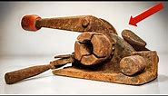 Rusty Antique Box Strapping Tensioner Tool - Restoration